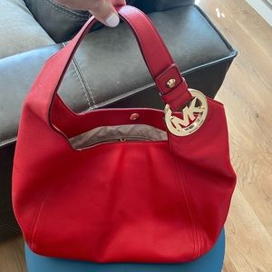 MICHAEL KORS - red leather bag. Perfect condition.